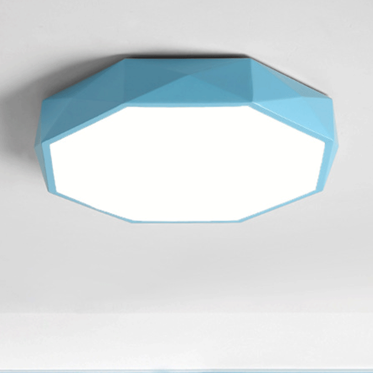 Floroux Applique Plafond LED Nordic | Design Diamant | Acrylique & Fer | Lumière Dimmable | Éclairage Moderne
