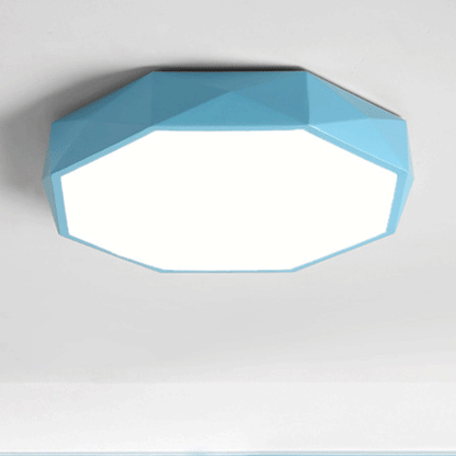 Floroux Applique Plafond LED Nordic | Design Diamant | Acrylique & Fer | Lumière Dimmable | Éclairage Moderne