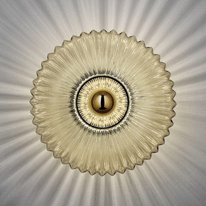 Floroux Vintage Wall Sconce | Textured Glass | Timeless Design