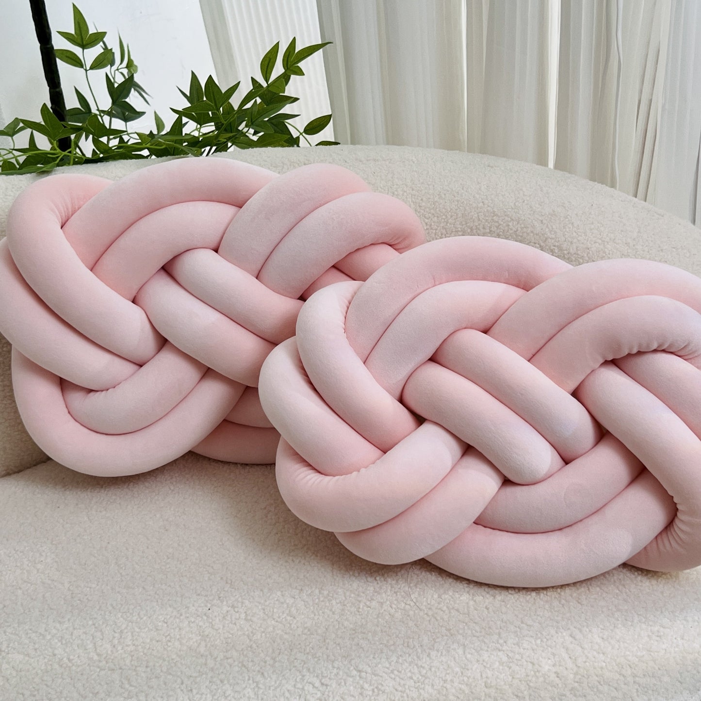 Coussin Bouton Floroux - Coussin Doux en Peluche, Coussin Décoratif pour Lit, Canapé et Salon