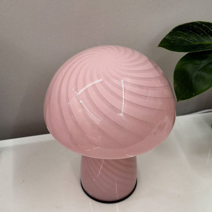 Floroux lampe de table en verre au design de champignon | Minimaliste & Moderne | Lumière d'ambiance chaude | Parfait pour la maison & le bureau