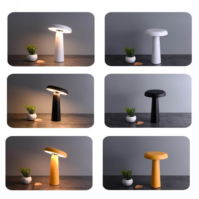 Lampe de table à LED USB en forme de soucoupe volante tournante