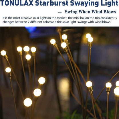 Floroux Firefly Solar LED Lamp Outdoor | Waterproof Lawn Lighting | Decorative Solar Lamp