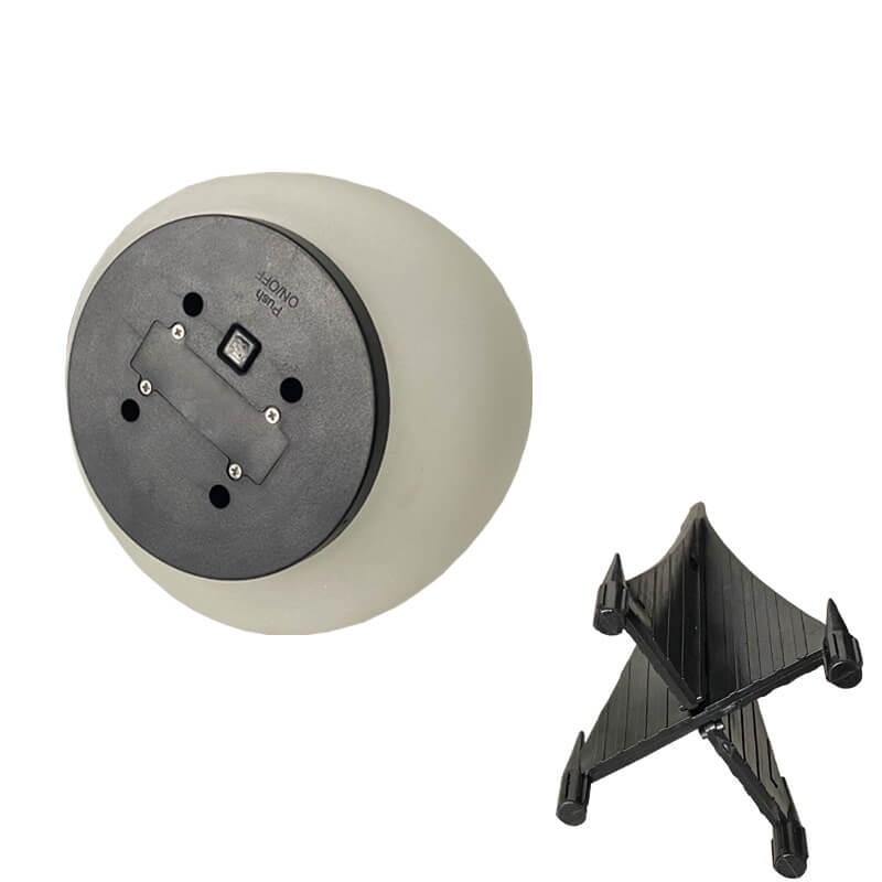Floroux Solar LED Lampe d'extérieur | Verre sablé au design de galets | Éclairage de jardin durable