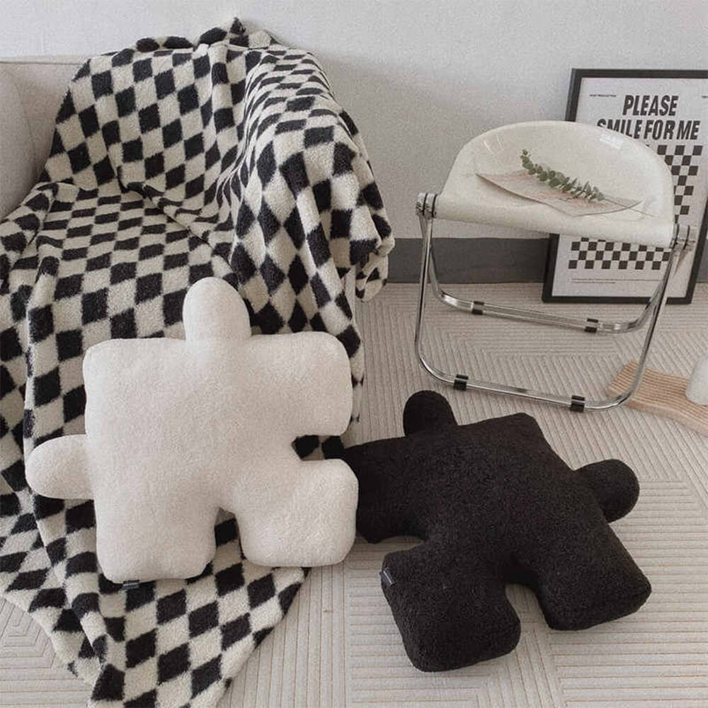 Coussin en peluche créatif pour siège de canapé