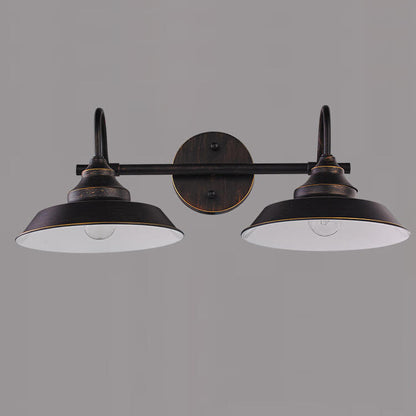 Floroux Applique Murale Industrielle Vintage | Design en Fer | 1/2-flamme | Ambiance Rustique