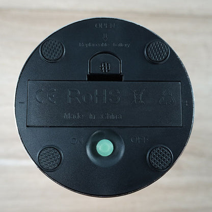 Lampe de nuit LED USB en verre à vin Chrome