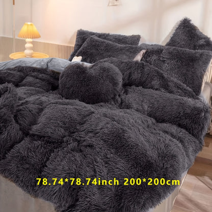 Ensemble de housse de couette en velours luxueux pour un confort ultime