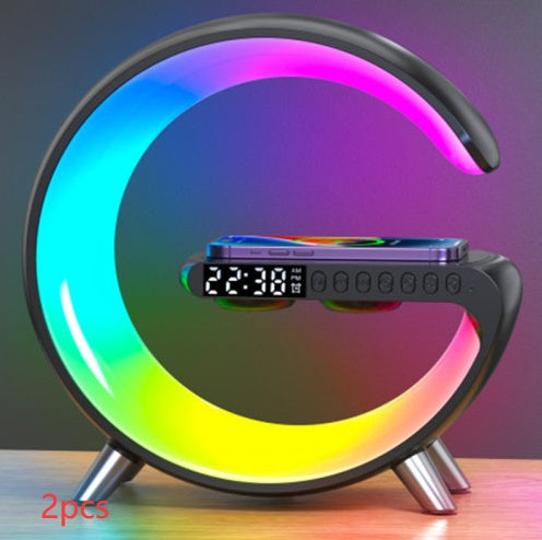 Lumière Intelligente - Lampe LED, enceinte Bluetooth et chargeur sans fil