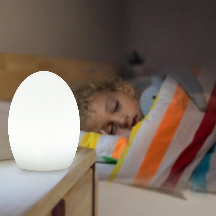 Lampe d'éclairage LED décorative à œuf RGB changeant de couleur