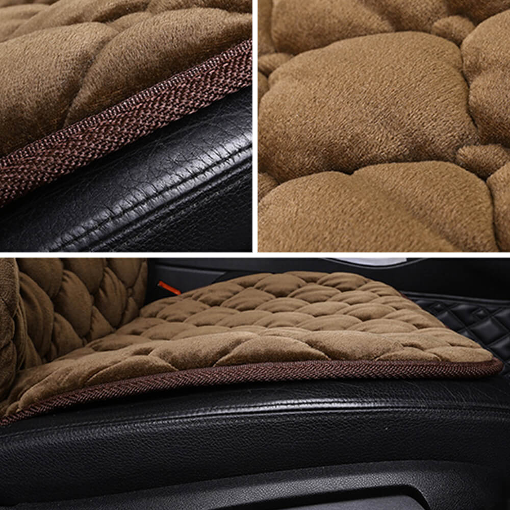 Coussin de sièges de voiture en peluche luxueuse et épaisse chaud