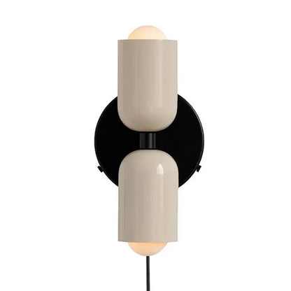 Floroux crème vent double tête chambre lampe de chevet lampe murale française