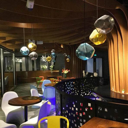 Floroux Suspension Light | Modern Glass Design | Irregular Shape | Living Room Light