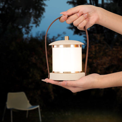Lampe de camping LED au design cylindrique portable
