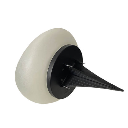 Floroux Solar LED Lampe d'extérieur | Verre sablé au design de galets | Éclairage de jardin durable