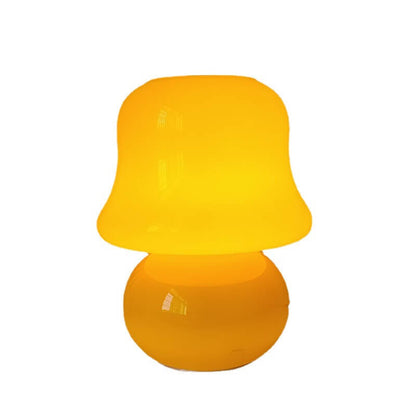 Floroux Lampe de Table en Verre | Design Français | Fait Main | Forme de Champignon | Décoration & Éclairage