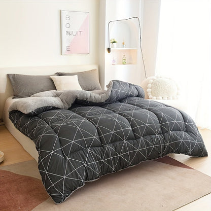 Couette Luxe Toutes Saisons Insertion avec Motifs Géométriques
