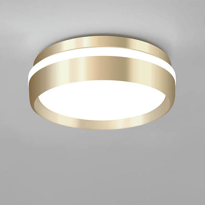 Floroux Nordic Round Luminaire LED Ceiling Light | Minimalist Design | Aluminum & Acrylic | Gold Finish