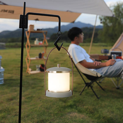 Lampe de camping LED au design cylindrique portable