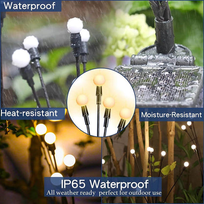 Floroux Firefly Solar LED Lamp Outdoor | Waterproof Lawn Lighting | Decorative Solar Lamp
