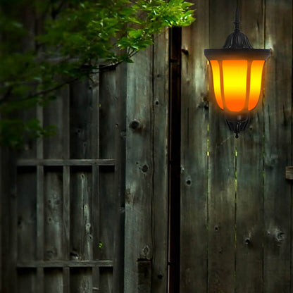 Floroux Solar Lanterns | LED Wall Light | Flame Effect | Waterproof & Outdoor Landscape Lighting