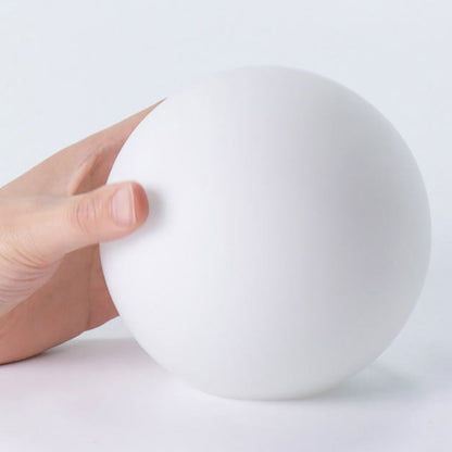 Floroux Lampe de Table Scandinave | Base en Bois | Design en Verre Orb | Parfait pour Chambre & Salon | Lumière d'Ambiance