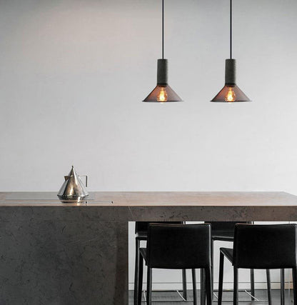 Floroux Industrial Design Hanging Light in Concrete | Cylindrical Shape | Modern Look | Perfect for the Living Room