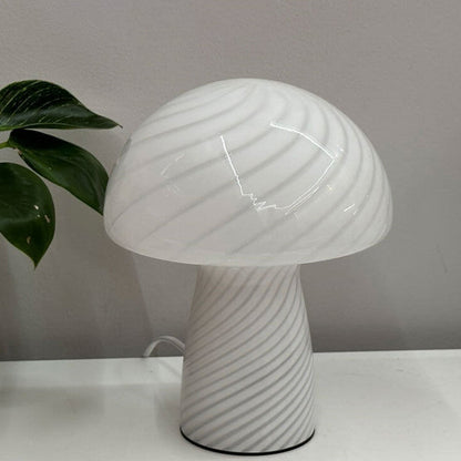 Floroux lampe de table en verre au design de champignon | Minimaliste & Moderne | Lumière d'ambiance chaude | Parfait pour la maison & le bureau