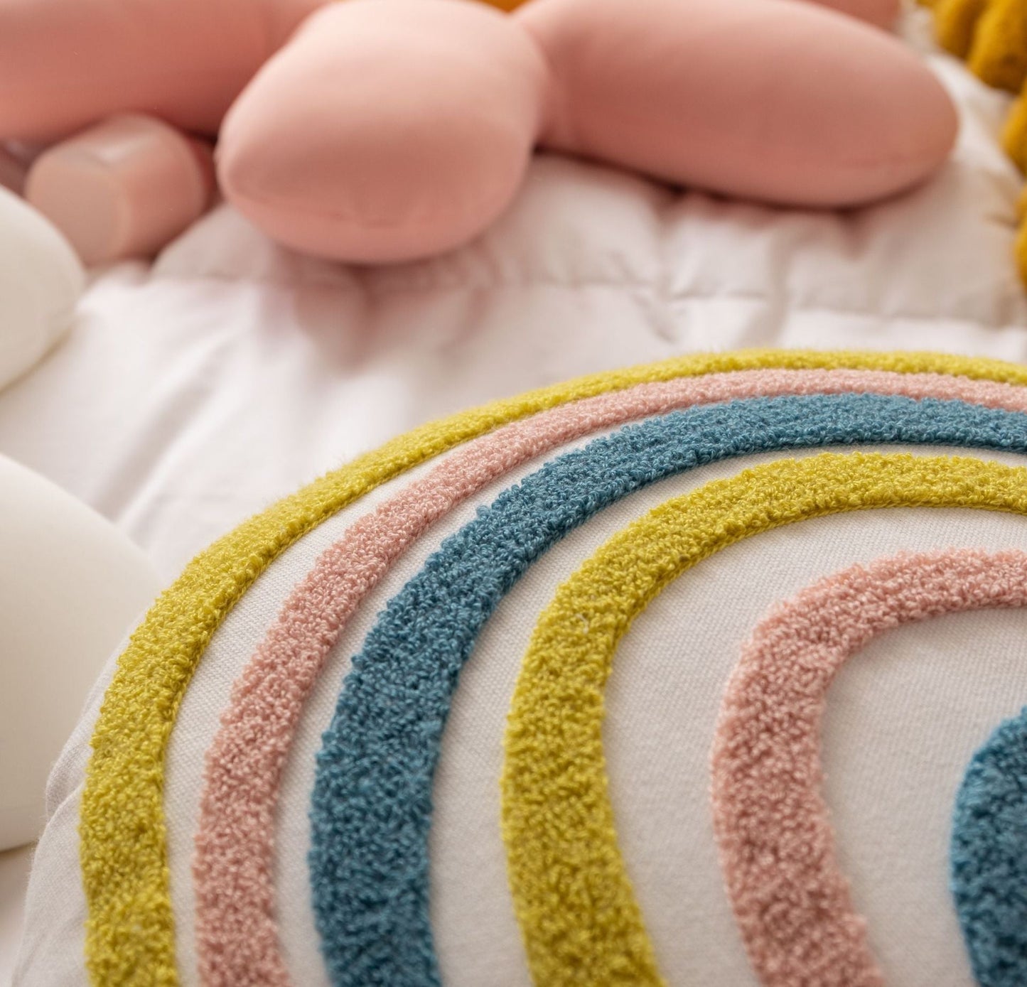 Floroux Fleurs Décoratif Doux Coussin