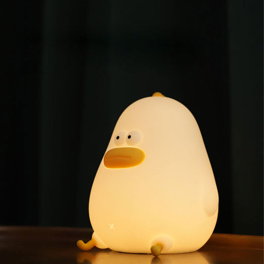 Floroux LED Night Lamp | Cartoon Silicone Chick Design | USB Table Lamp | Light for Children's Room