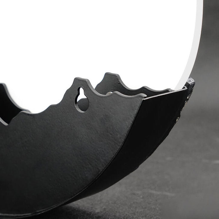 Floroux Applique Murale Chinoise | Sculpture de Montagne en Résine 3D & Acrylique | Lampe LED Ronde | Design Classique pour Salon & Couloir