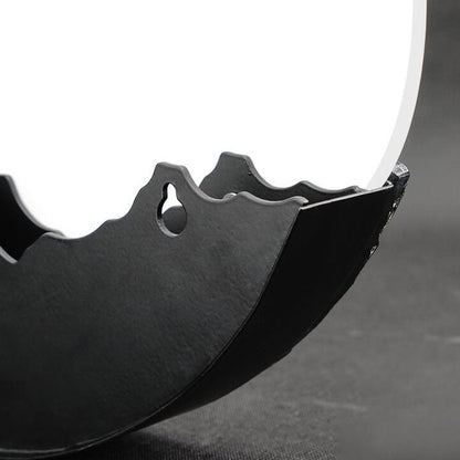 Floroux Applique Murale Chinoise | Sculpture de Montagne en Résine 3D & Acrylique | Lampe LED Ronde | Design Classique pour Salon & Couloir