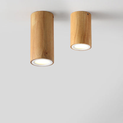 Floroux Design Nordic LED Plafonnier | Effet Bois | Monté Encastré | Blanc Chaud ou Blanc Froid | Éclairage Élégant pour la Maison