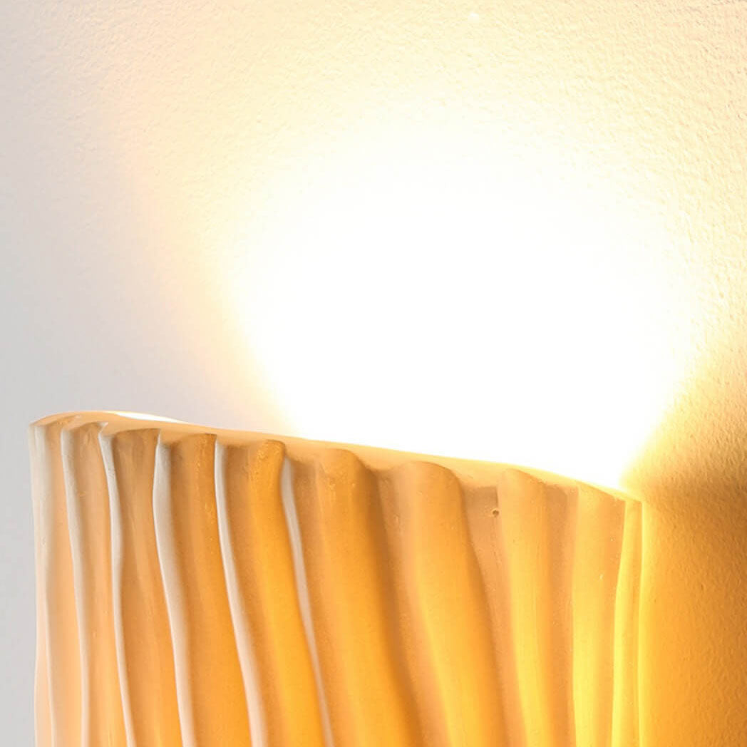 Floroux Nordic Resin Wall Sconce | Half-Cylinder | Creative Stripes | 2 Fixtures | Decorative Lighting for the Home