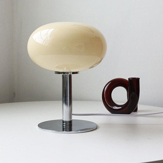 Floroux Nordic Table Lamp | Vintage Design | Round Glass | Ambient Light | 1-flame | Home Decoration