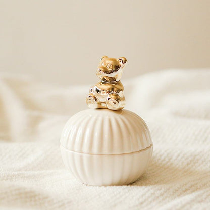 Figurine d'animal Floroux avec poignées, outil de rangement en verre