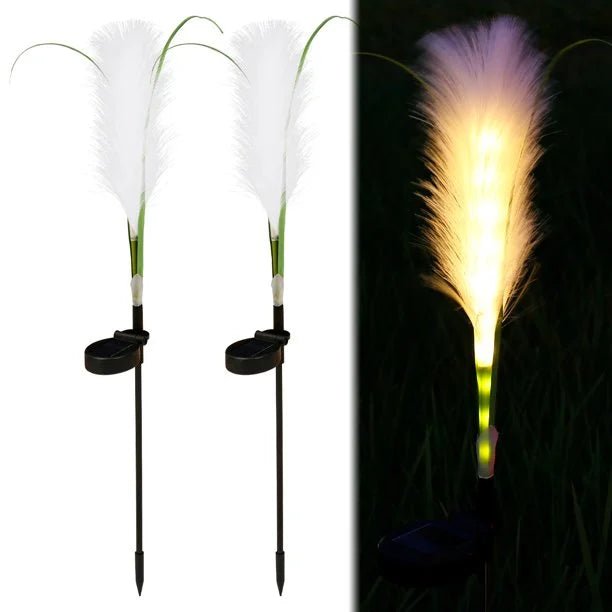 Floroux Lampe de jardin en osier décoratif