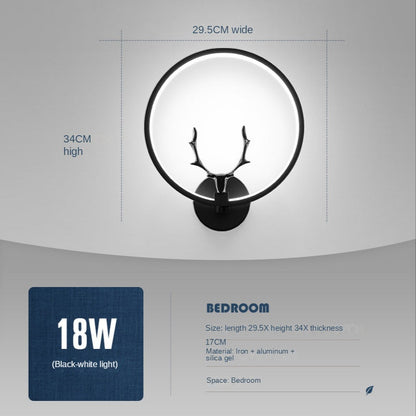 Antler Tête de cerf Applique murale