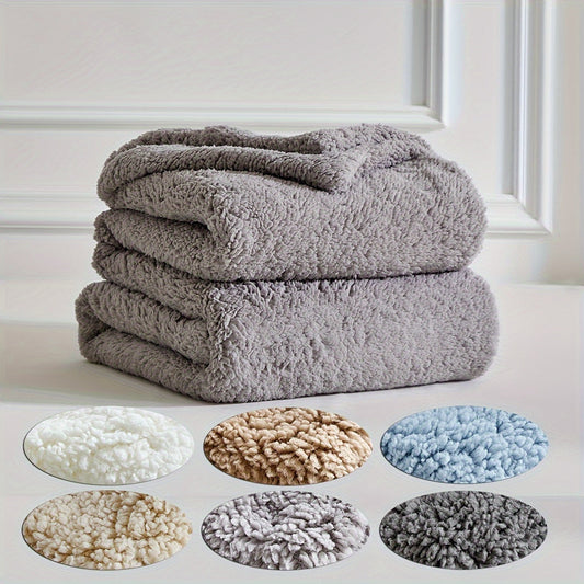 CozyWrap – Luxe Sherpa Fleece Couverture pour les Jours d'Hiver