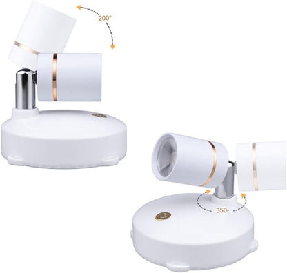 Floroux - Lampe de poche LED sans fil, rechargeable et lampe de bureau avec télécommande