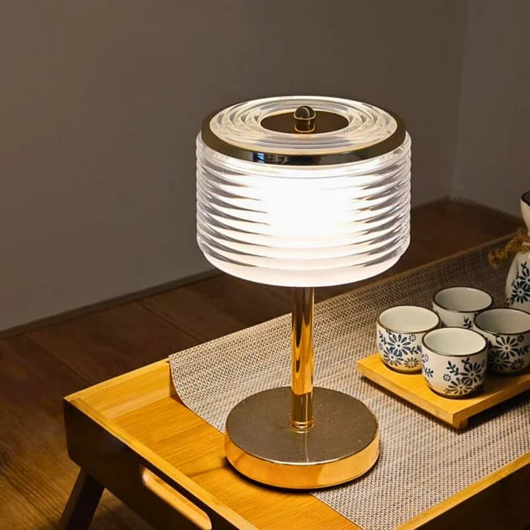 Floroux – Lampe de table LED élégante en anneau pour appartements modernes