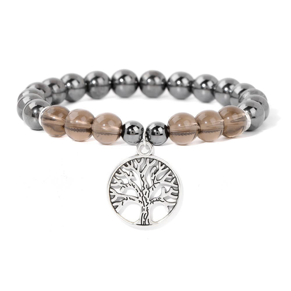 Bracelet élégante Mila avec des cristaux naturels et design Arbre de Vie