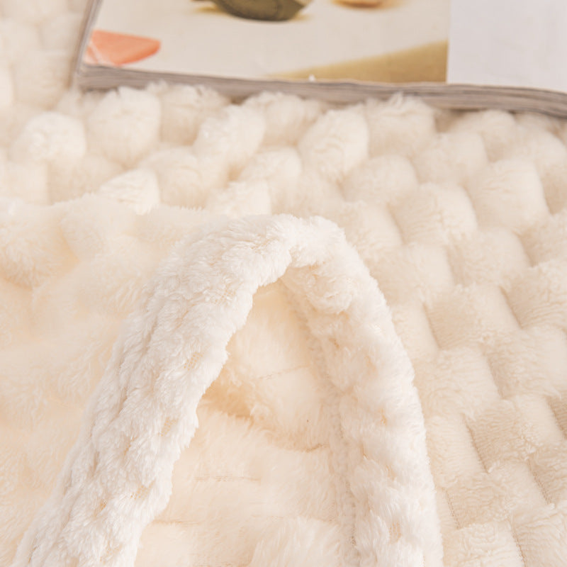 Floroux - Couverture multifonctionnelle en motif rayé 3D