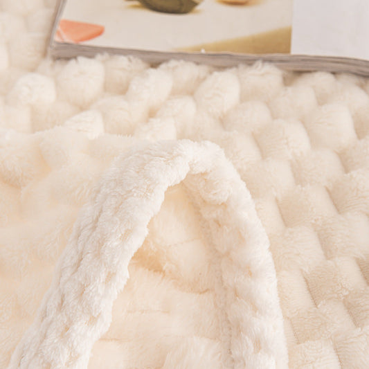 Floroux - Couverture multifonctionnelle en motif rayé 3D