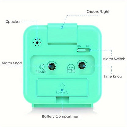 GlowTick Réveil - Horloge LED Élégante avec Veilleuse