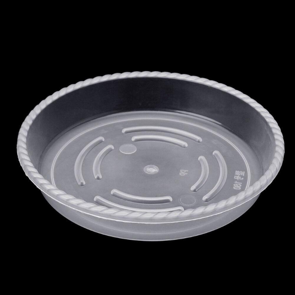 Floroux Ensemble de sous-verres transparents en plastique 10 pièces | Protection des plantes pour la maison et le jardin