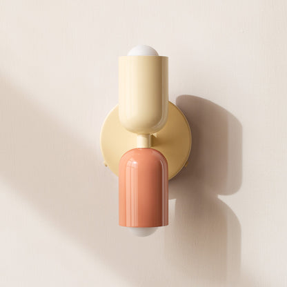 Floroux Applique Murale LED Énergétiquement Efficace à Deux Têtes en Acier Inoxydable