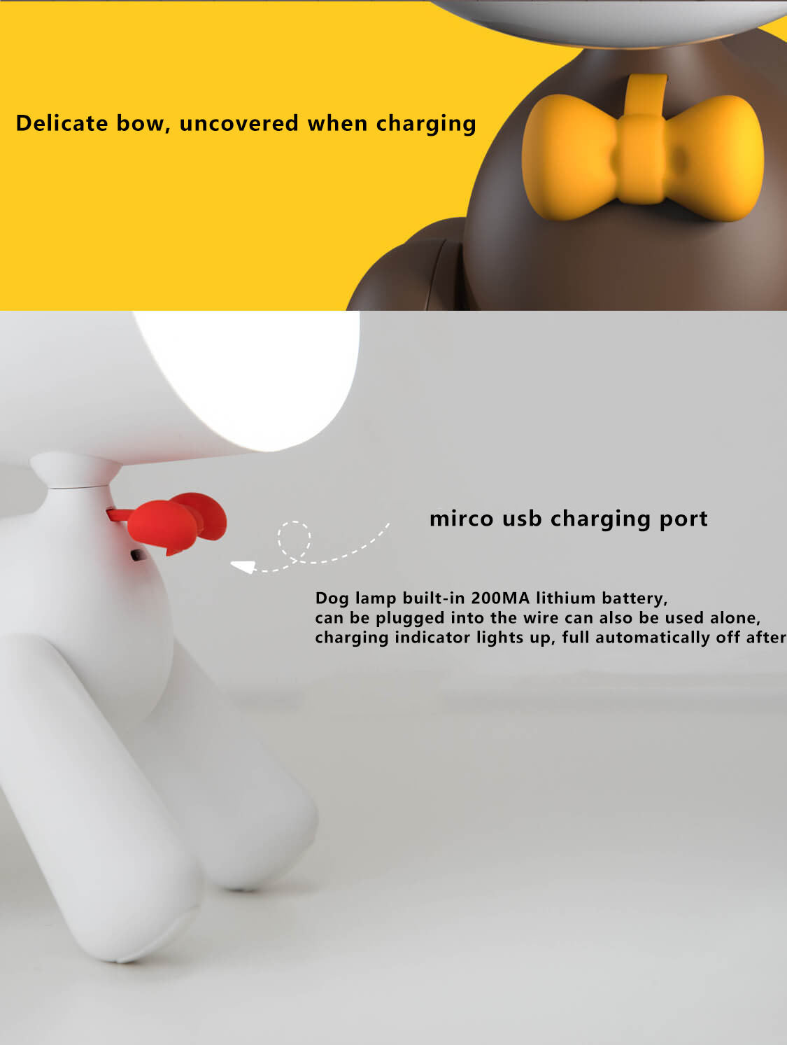 Smart Dog USB LED veilleuse lampe de table