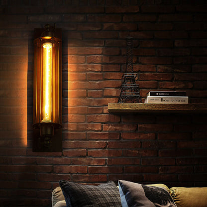 Floroux Applique Murale Industrielle | Lampe à Ampoule Crayon 1 Lumière | Lumière Murale LED | Design Minimaliste