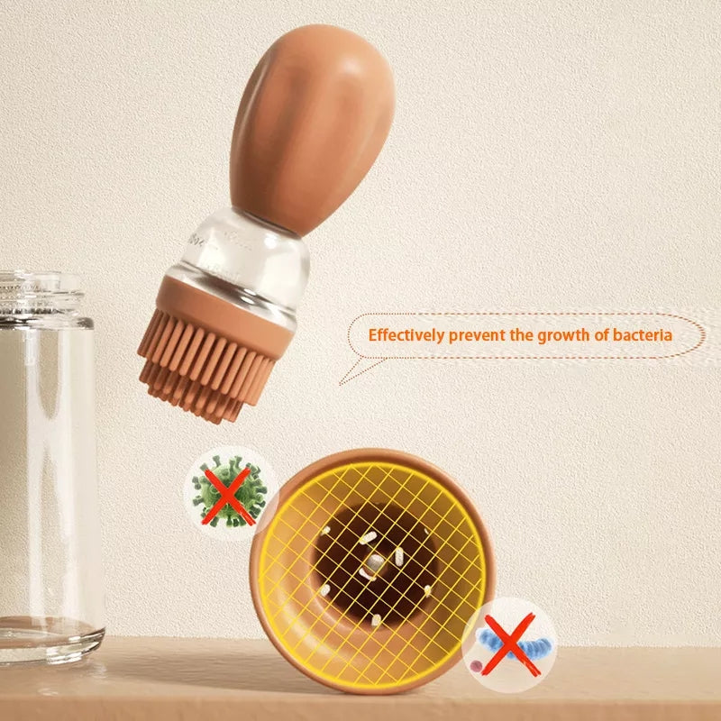 Distributeur d'huile avec brosse